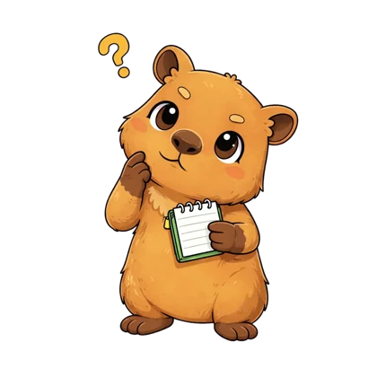 Capybara thinking