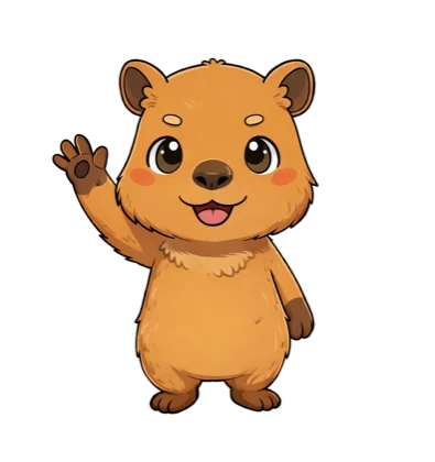 Capybara waving